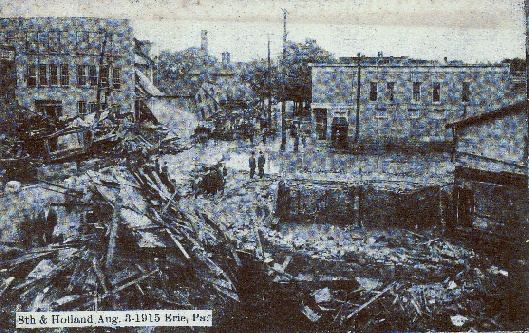 8th & Holland, Aug 3rd 1915, Erie PA