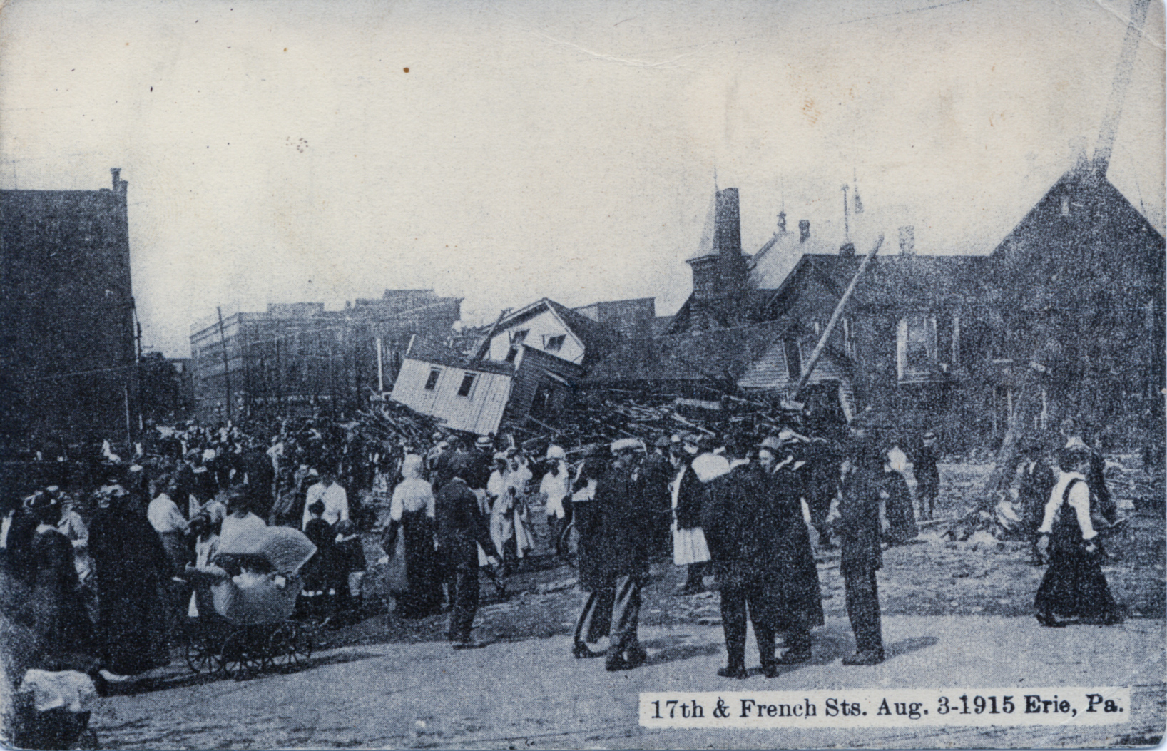 17th & French Streets, Aug 3rd 1915, Erie PA