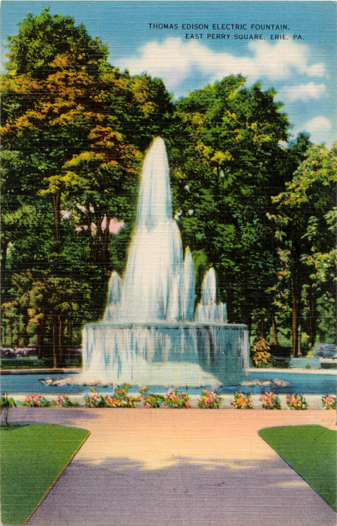 Thomas Edison Electric Fountain, East Perry Square, Erie PA