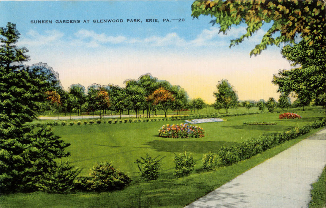 Sunken Gardens at Glenwood Park, Erie PA