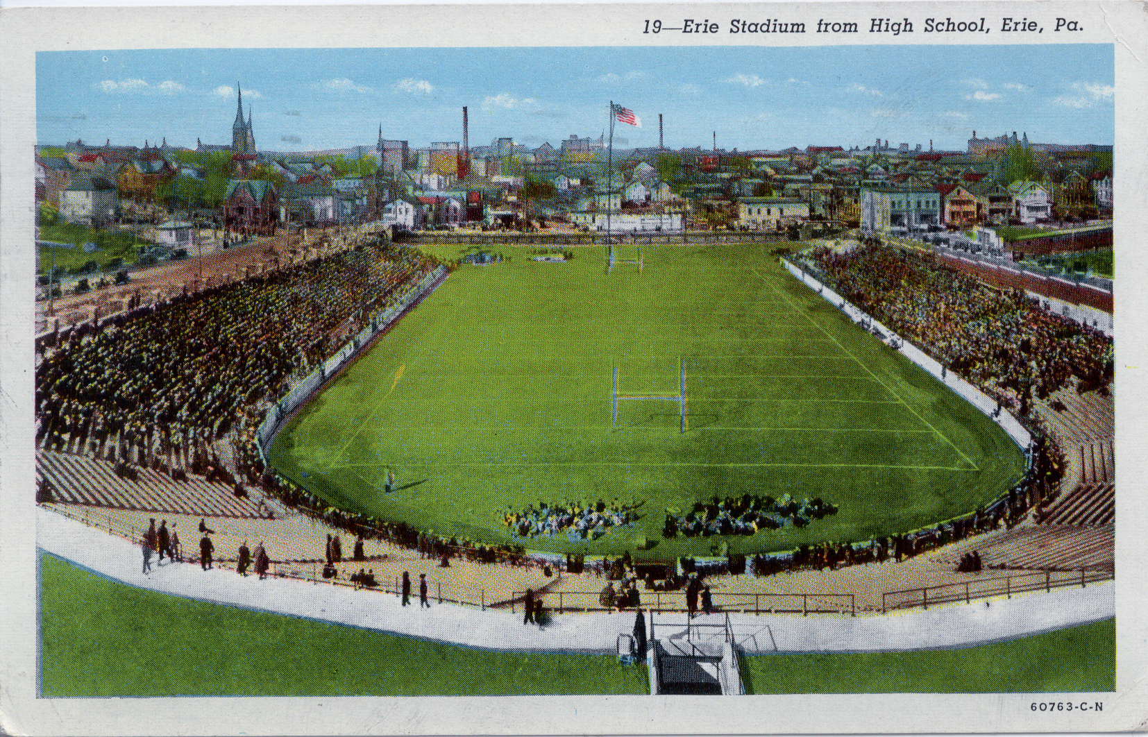 Erie Stadium from High School, Erie PA