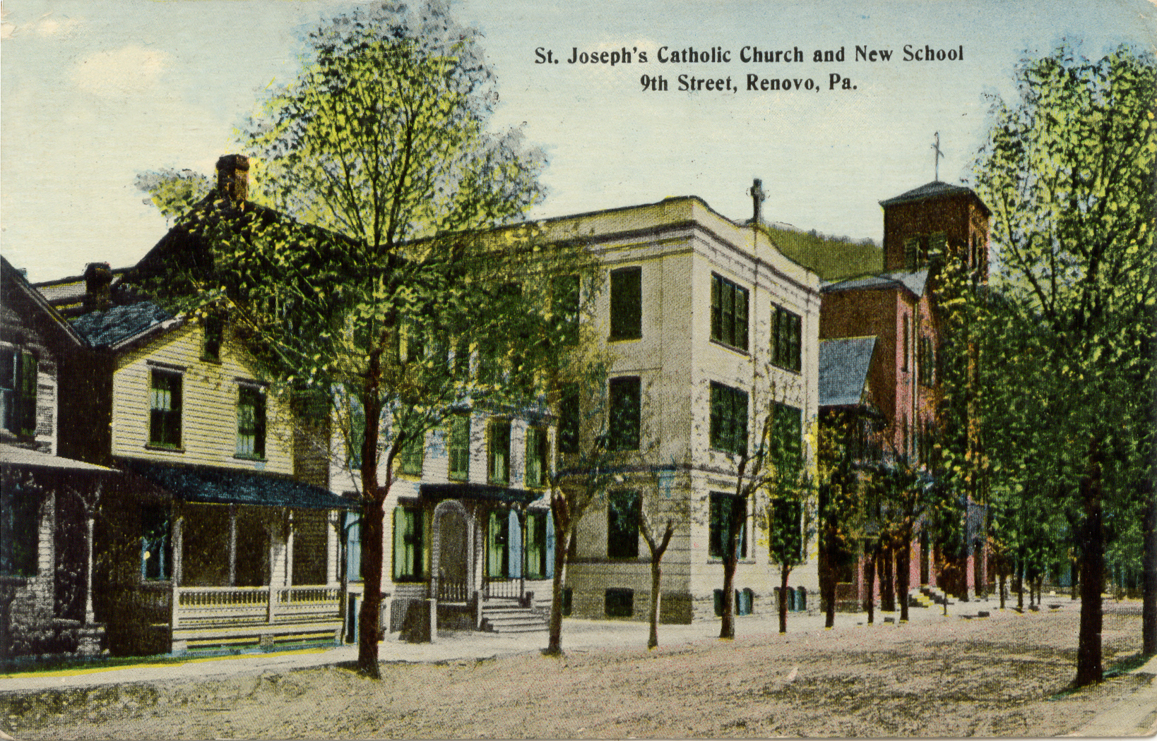 St Josephs Catholic Church and New School, 9th St, Renovo PA