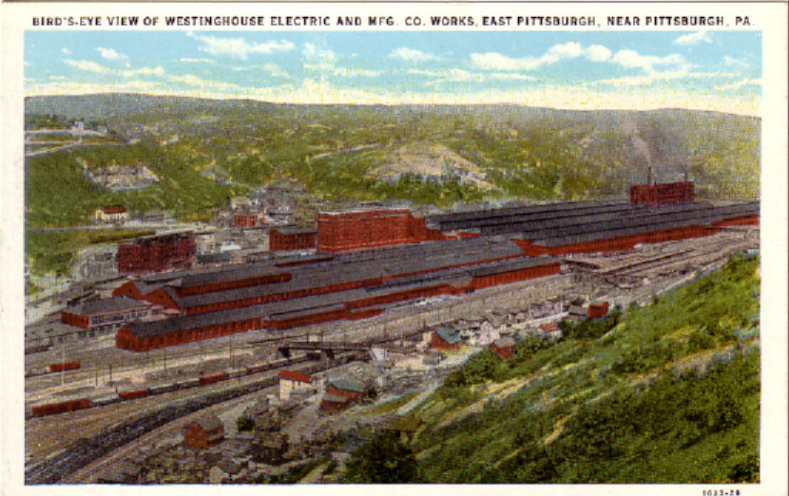 Bird's Eye of Westinghouse Electric Works, East Pittsburgh